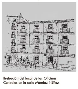 Ilustración del local de las Oficinas Centrales