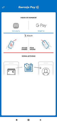 Imagen del móvil del Ibercaja Pay
