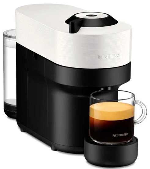 Imagen de cafetera Nespresso Vertuo Pop Coconut White
