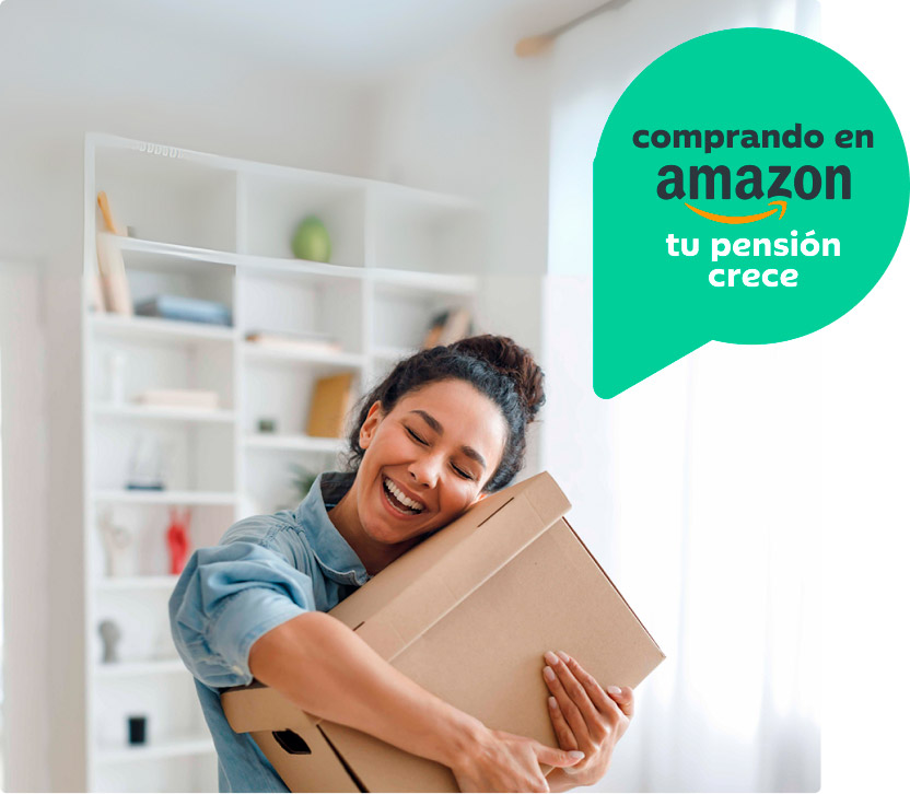 Persona comprando en Amazon