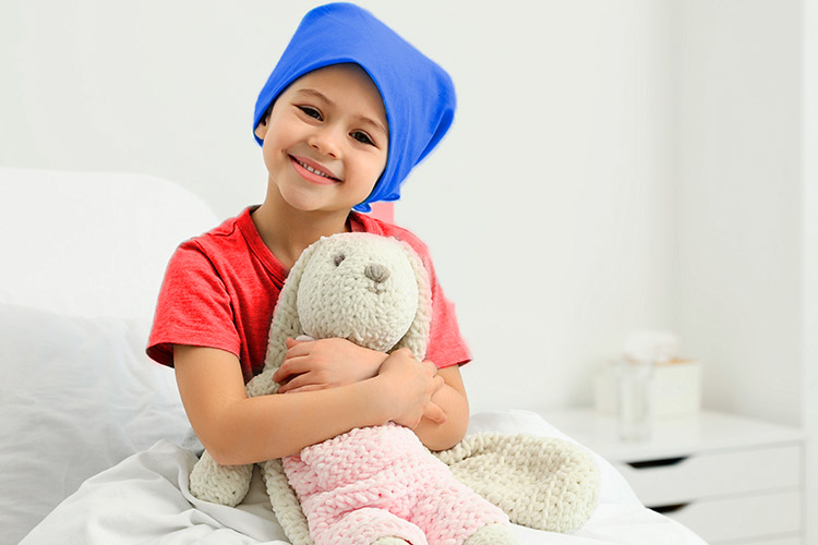 Niña con cáncer