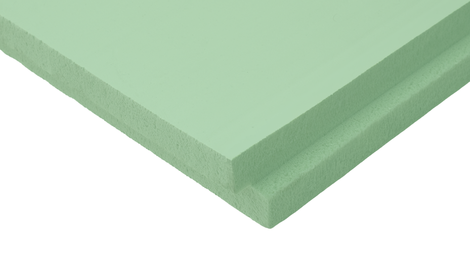 Detalle de una plancha aislante de Thermogreen