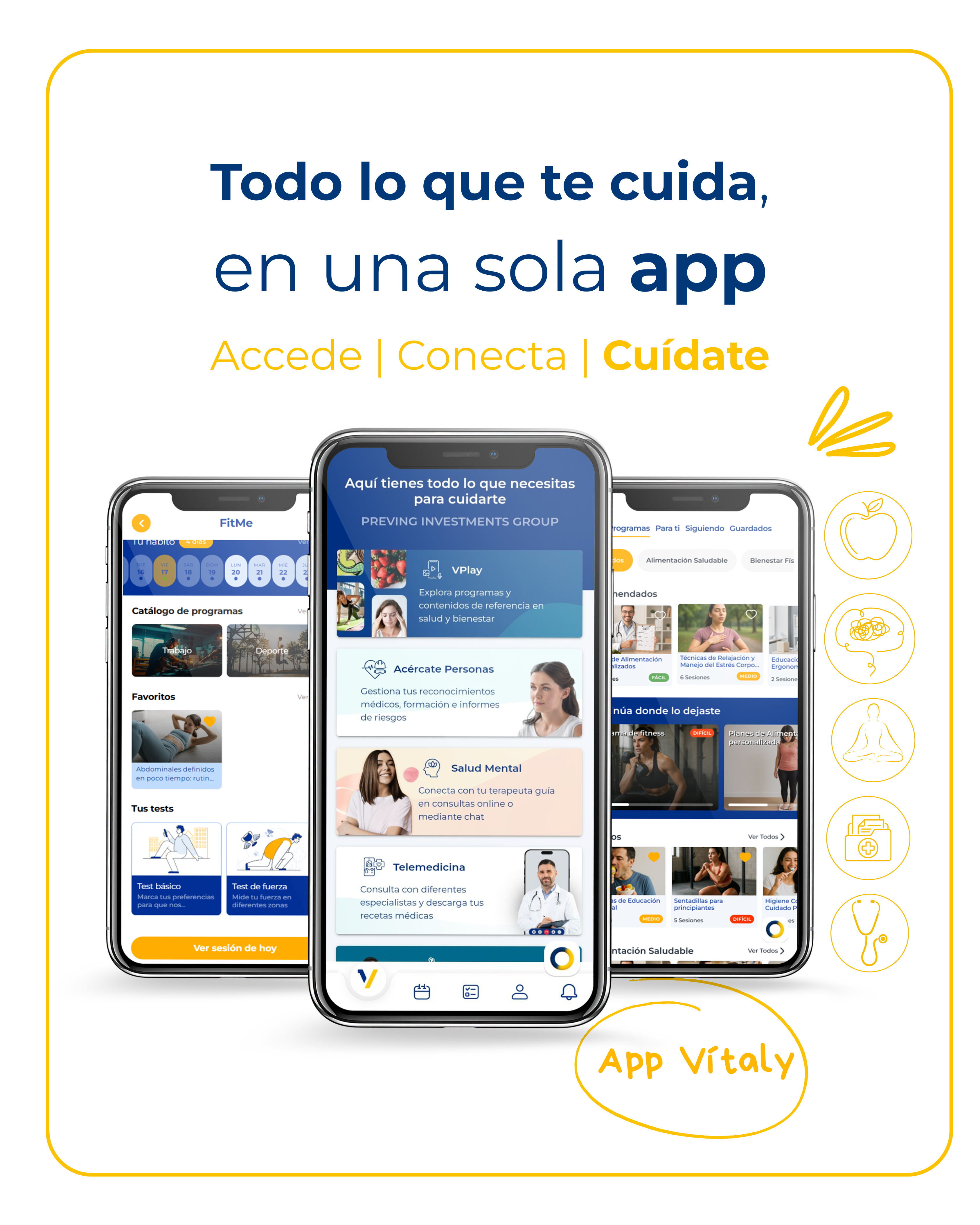Cartel informativo de la App de Vítaly